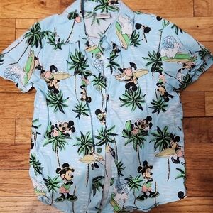 Mickey Mouse Surfing Hawaiian Shirt